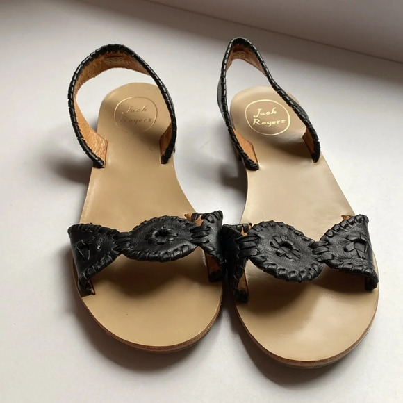 Jack‎ Rogers Liliana Slingback Sandals in Black Size 7.5 M - Picture 3 of 8